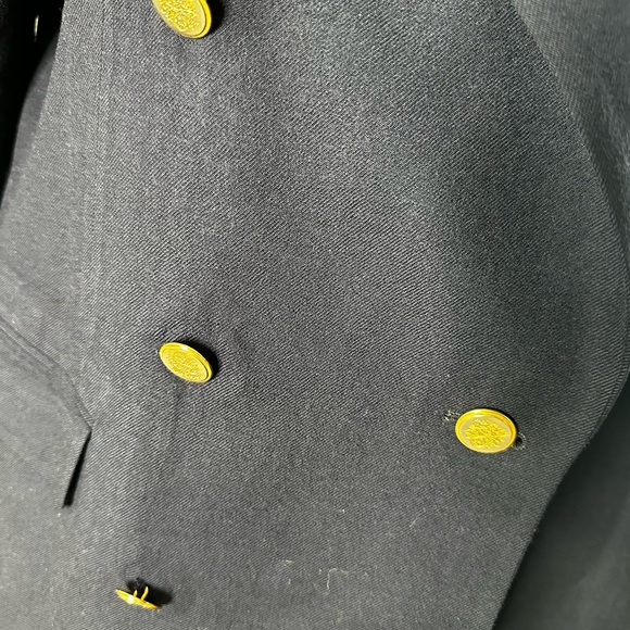 Talbots Navy Double-Breasted Women's Coat Size 10 - Picture 3 of 5